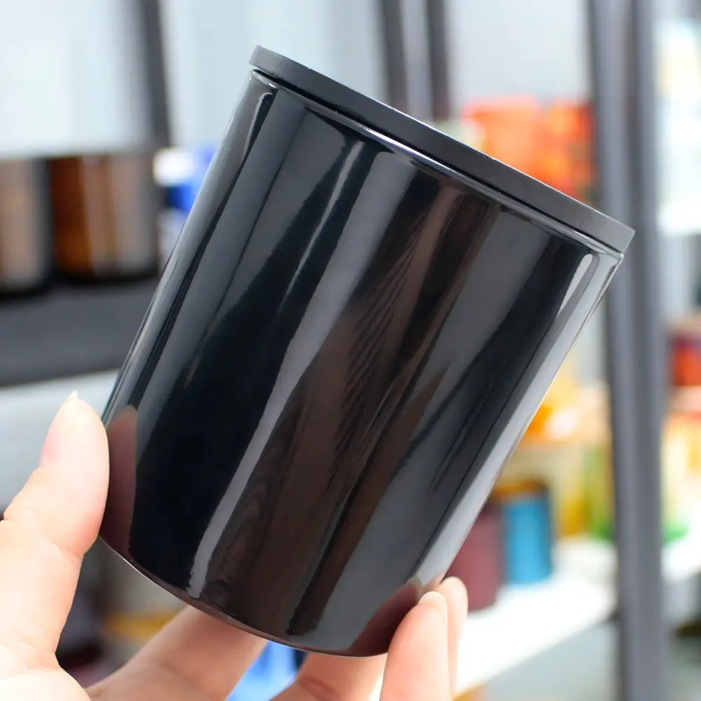 Black Glass Jar 200ml